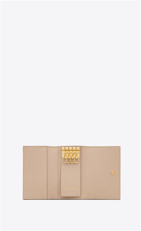 CASSANDRE SLIM KEY CASE IN GRAIN DE POUDRE 